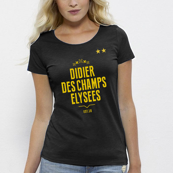 DIDIER DES CHAMPS ELYSEES 2 ETOILES t-shirt femme